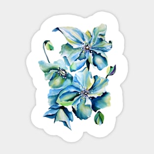 Himalayan Asian Flowers Sticker